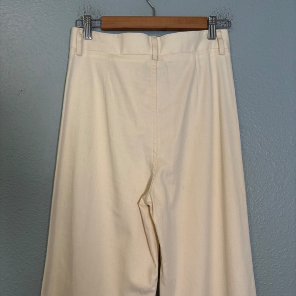 Baserange Women's Bayou Wide Leg Pants Off White Size 29 Organic Cotton Neutral - Picture 7 of 11